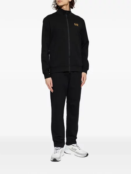 Hlače Ea7 Emporio Armani s autogramom crna