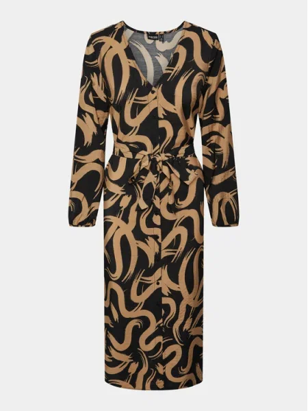 Pieces Rochie tip cămașă Merita bej