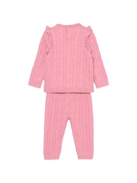 Gyerek nadrág Tommy Hilfiger rózsaszín