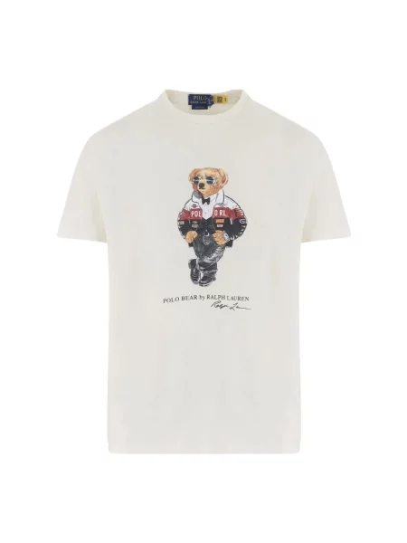Koszulka polo Polo Ralph Lauren z dżerseju klasyczna biała