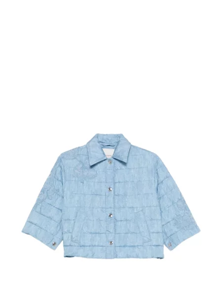 Pikowana kurtka Ermanno Firenze niebieska