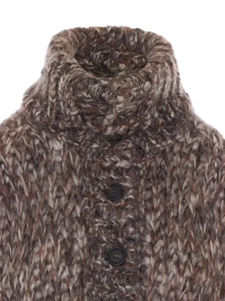 Vestă Brunello Cucinelli de mohair maro