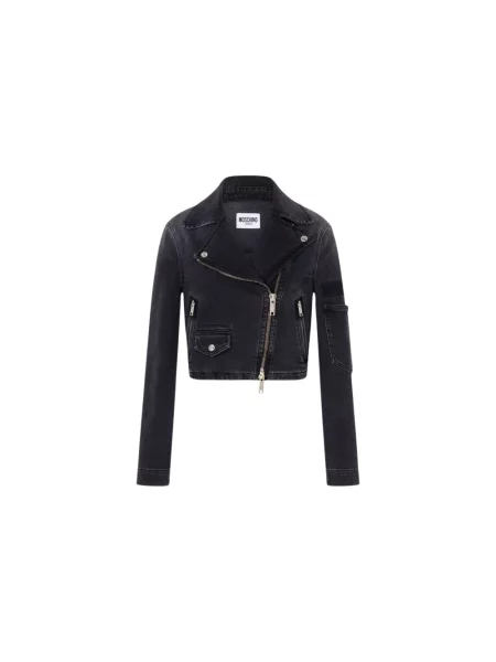 Kurtka jeansowa Moschino szara