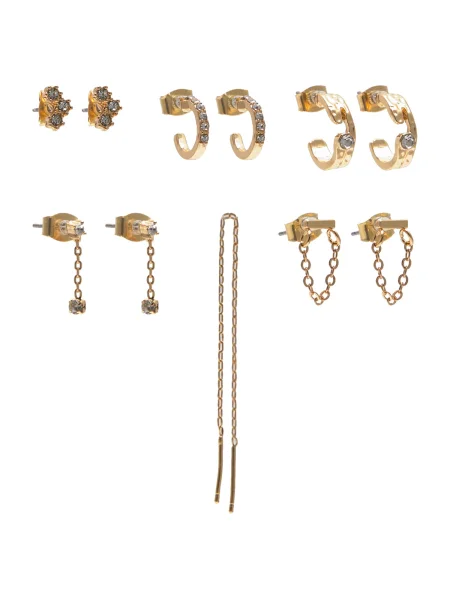 Pull&Bear Cercei / transparent auriu