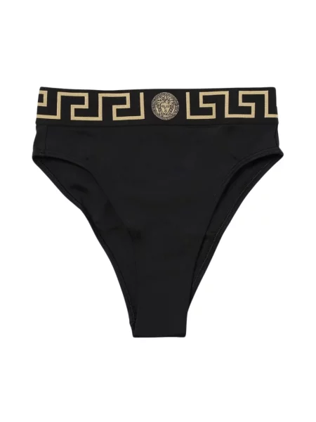 Bikini Versace z wysoką talią czarne