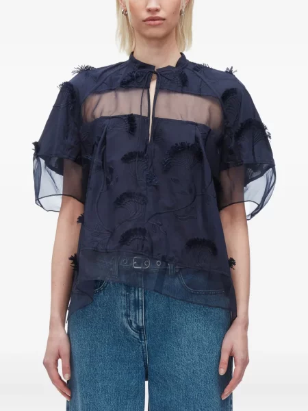 Haftowana bluzka 3.1 Phillip Lim niebieska