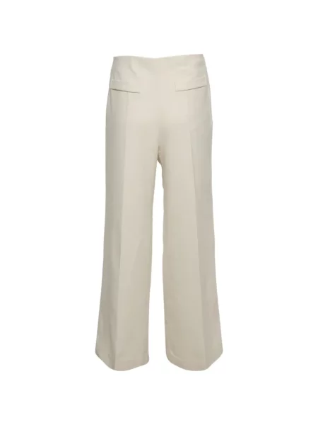 Pantaloni Sandro din canvas alb