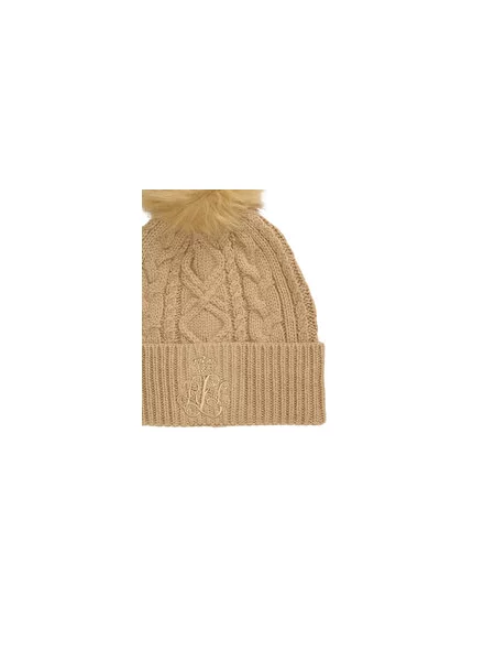 Kapa z dodatkom volne Lauren Ralph Lauren bež