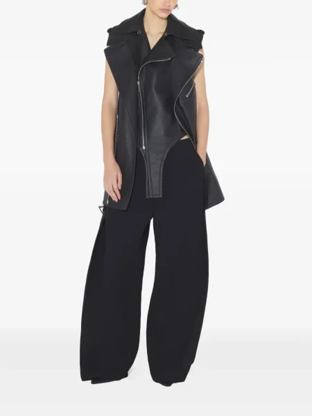 Vestă Jean Paul Gaultier din piele negru
