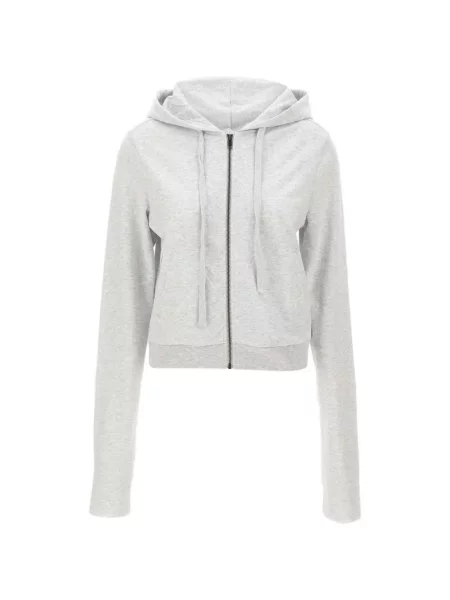 Sznurek ściągający bluza z kapturem Entire Studios o krotszym kroju szara