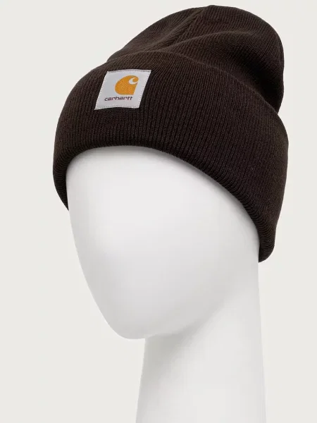 Carhartt WIP Σκούφος σοκολατί / μουσταρδί / λευκό καφέ