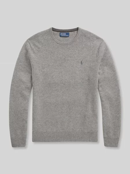 Sweter Polo Ralph Lauren z wełny merino szary