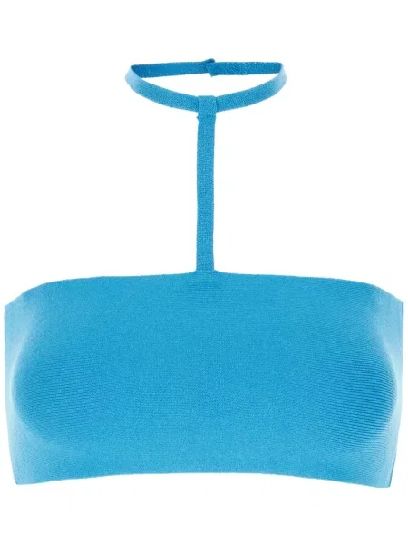 Top Andreadamo bez rękawów niebieski