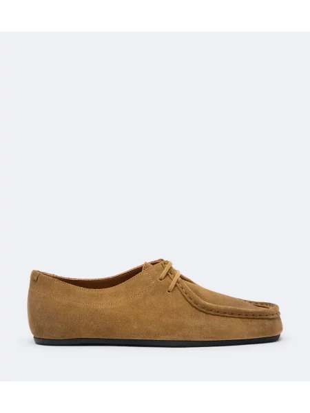 Mocasini Jil Sander din piele de căprioară maro