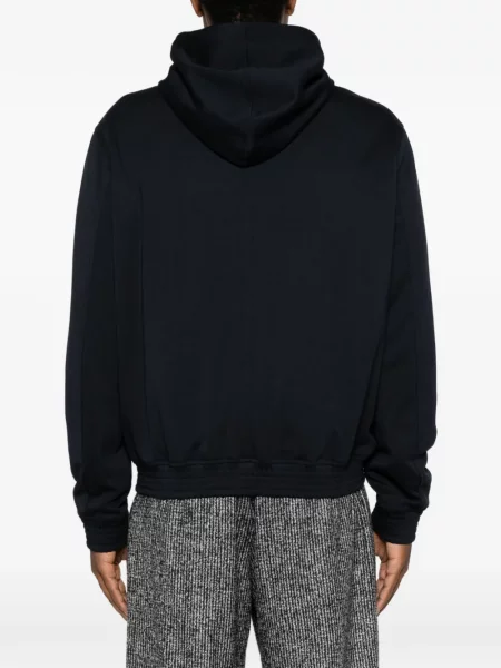 Geacă Emporio Armani cu glugă negru