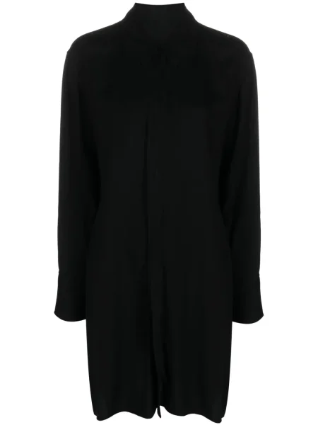 Rochie tip cămașă Yohji Yamamoto lungă negru