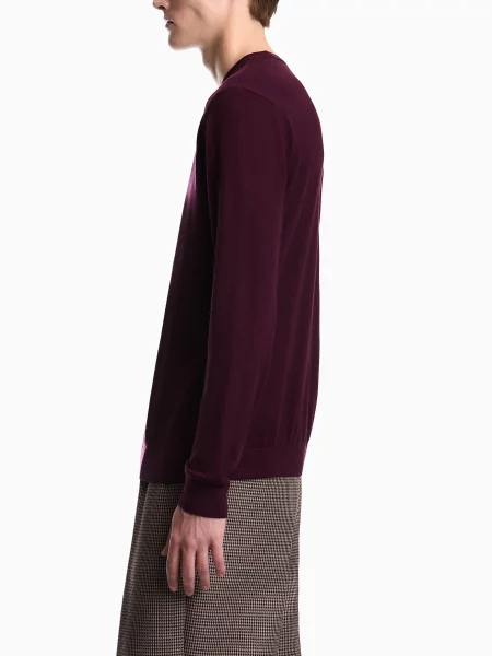 Джемпер Emporio Armani шовк фіолетовий