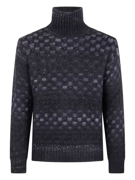 Sweter Nuur żakardowy szary