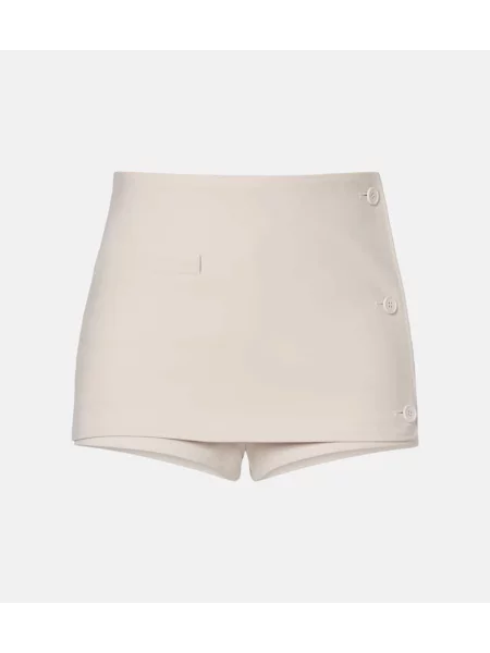 Fustă Courreges cu autograf bej