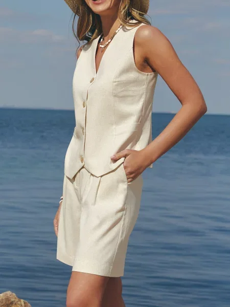 Шорты Seventeen бежевые