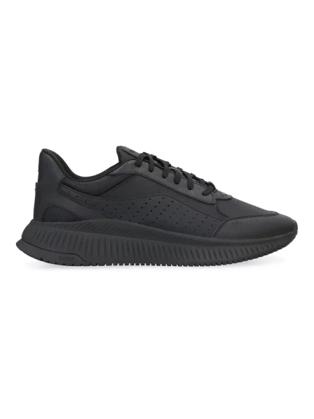 Sneakersy Boss skórzane czarne