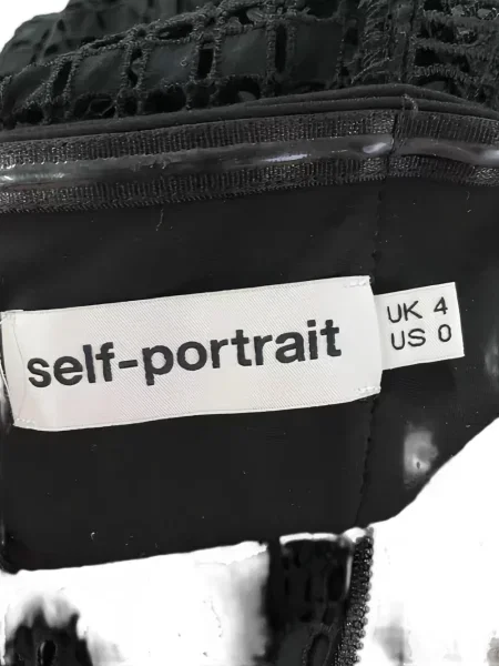 Rochie Self-portrait din dantelă de costum negru