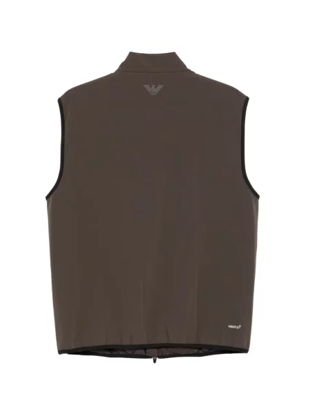 Matlasat vestă Ea7 Emporio Armani maro
