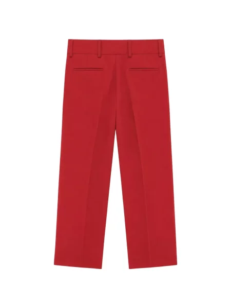 Pantaloni Costumein de lână roșu
