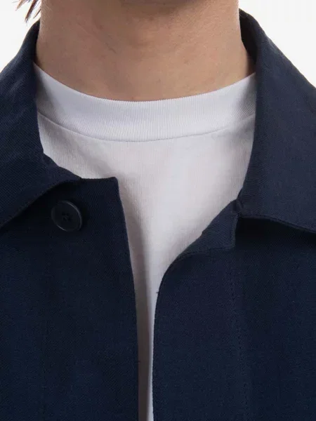 Льняна куртка A.P.C. перехідна синій