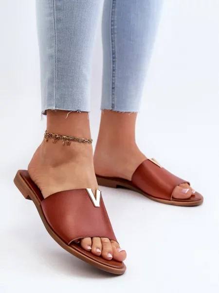 Usnjene copati Evento brez pet bela