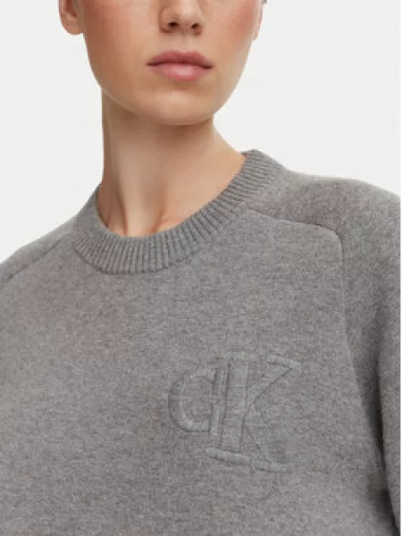 Calvin Klein Jeans Pulover Temno siva