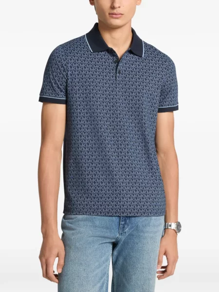 Tricou polo Michael Kors cu imagine albastru