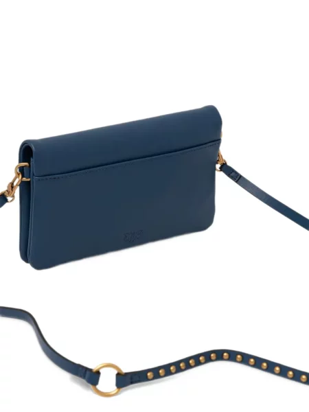 Geanta crossbody Pinko din piele albastru