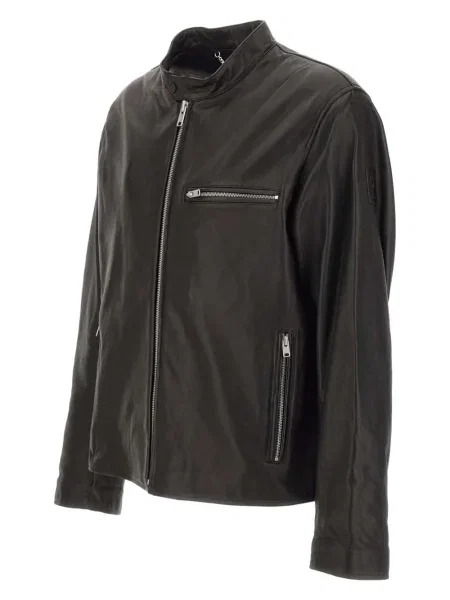 Δερμάτινο μπουφάν Belstaff μαύρο
