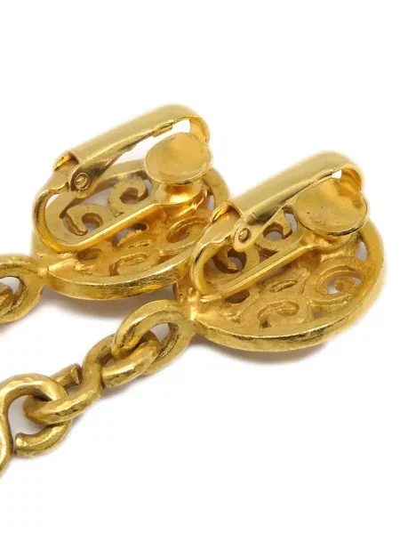 Náušnice Chanel Pre-owned zlaté