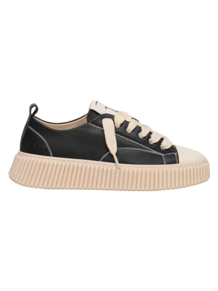 Sneakersy Rhun skórzane czarne