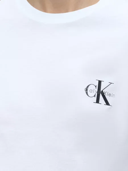 Calvin Klein Jeans Tričko námornícka modrá biela