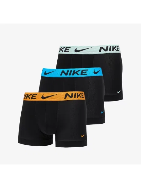 Труси Nike Dri-FIT Cotton Trunk 3 пари black mint foam/blue hero/bright ceramic wb чорні