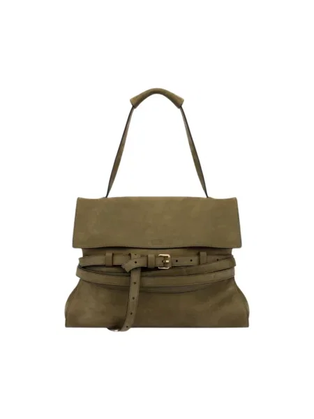 Torebka Moschino wiązana zielona