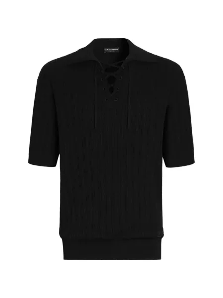 Tricou polo Dolce & Gabbana negru
