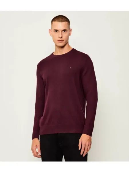 Tommy Hilfiger Pulover cu adaos de cașmir bordo