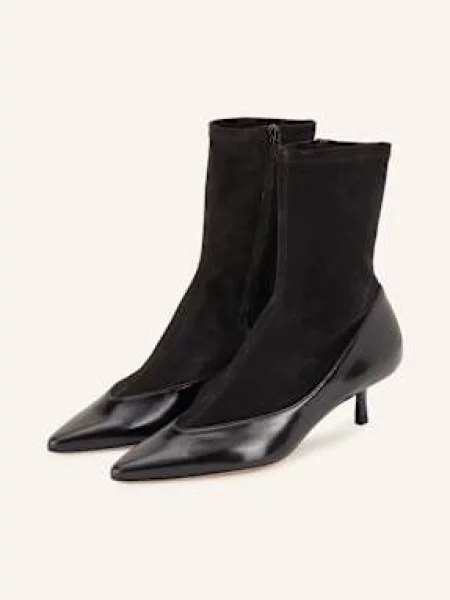 Jacquemus Botki Chelsea Les Bottines Tourni schwarz czarne