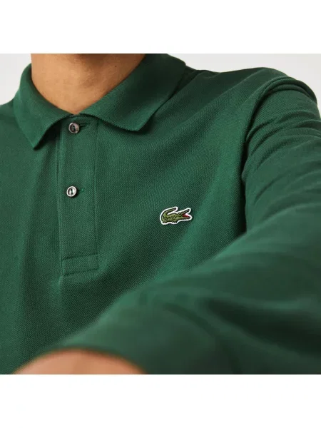 Поло Lacoste зеленое