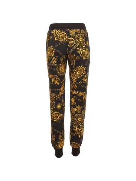 Pantaloni Versace Jeans Couture cu imagine negru