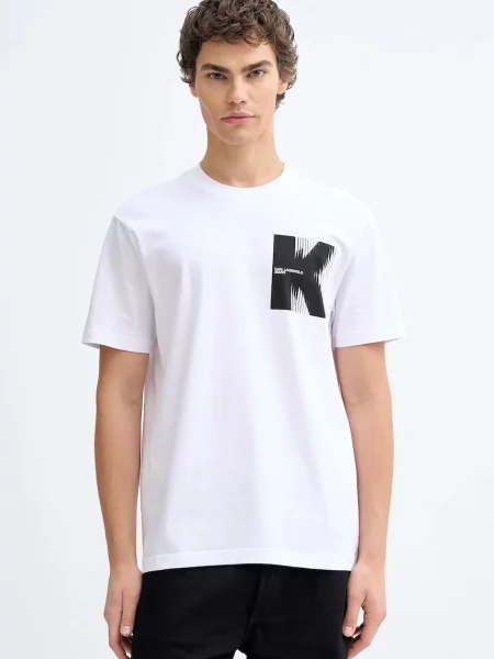 Karl Lagerfeld Jeans Tricou alb