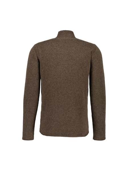 Sweter z golfem Roberto Collina brązowy