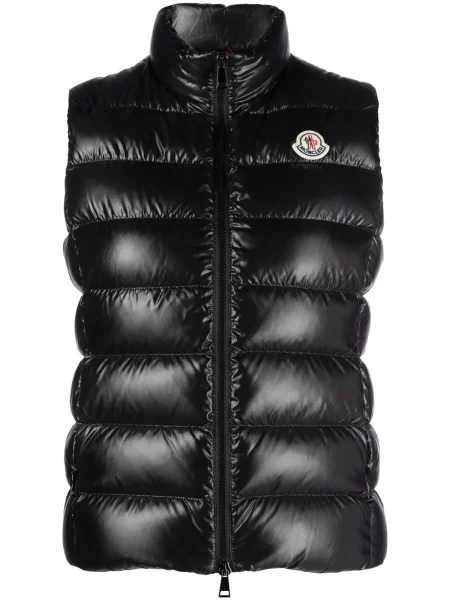 Kamizelka puchowa Moncler ocieplana czarna