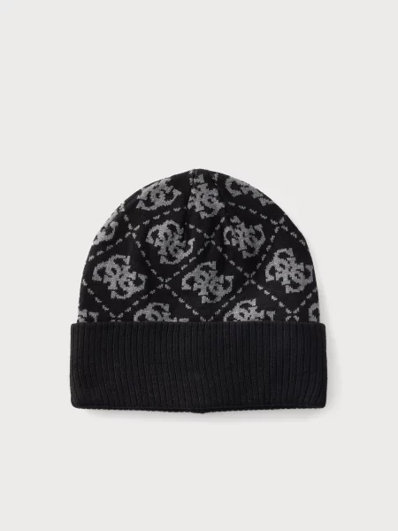 GUESS Căciulă MILANO gri deschis negru