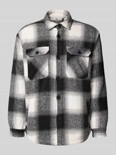 Kurtka koszulowa o kroju regular fit z kołnierzykiem typu kent model ‘Rian’ Redefined Rebel czarna