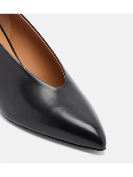 Pantofi cu toc Jil Sander din piele negru
